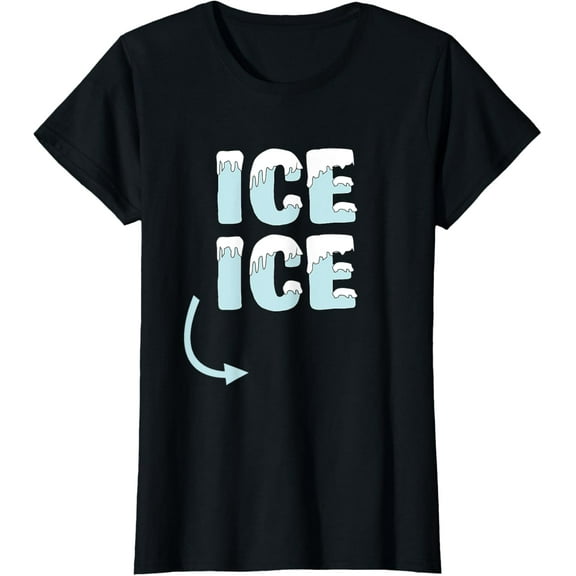 Ice Twice Cute Women's Pregnancy Expecting Baby T-Shirt