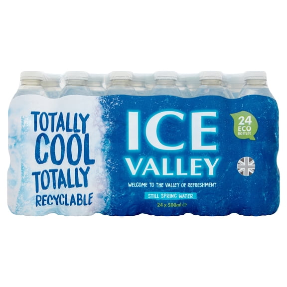 Ice Valley Still Spring Water 24 x 500ml, Imported from Britain