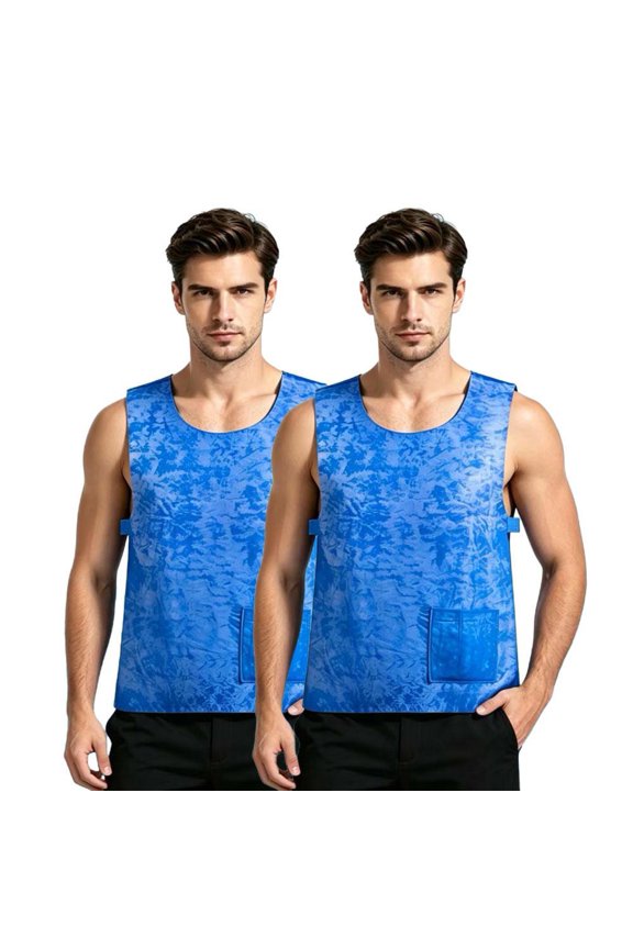 Ice Vest for Men Women Summer Evaporative Cooling Vest Lightweight Adjustable Rapid Cool Jackets Adults Unisex Reusable Water Activated Cold Vests for Hot Weather Running Outdoor Work