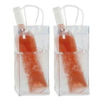 Ice Wine Bag Wine Beer Champagne Bucket Beverage Bottle Cooler Transparent Refrigerated Red Wine Bottle Whisky Portable Ice Bags