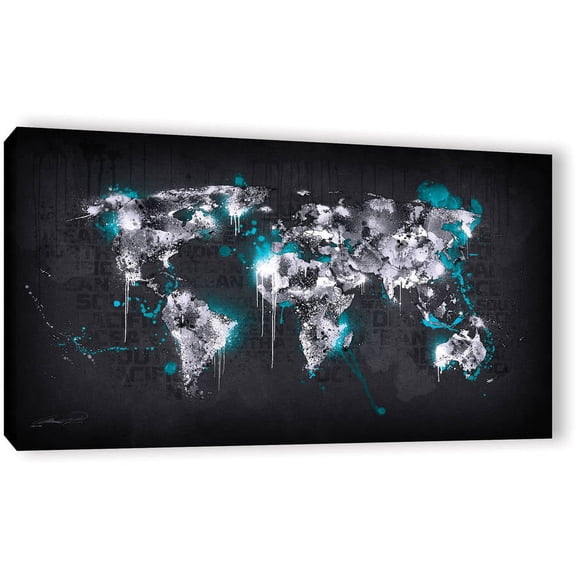 Ice World I' Gallery wrapped Canvas Art Print