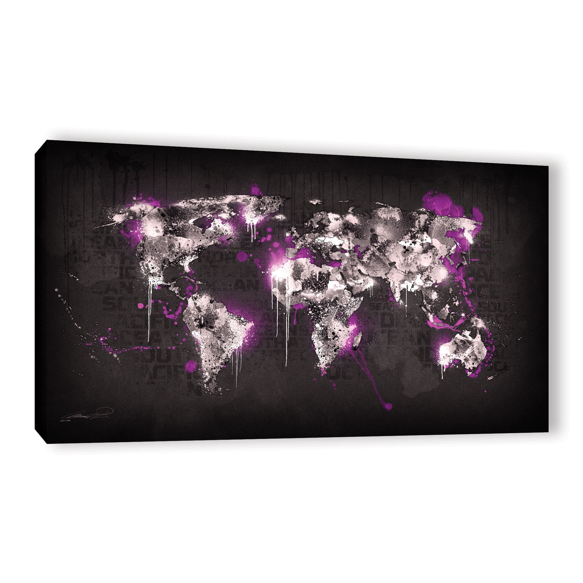 Ice World III' Gallery wrapped Canvas Art Print
