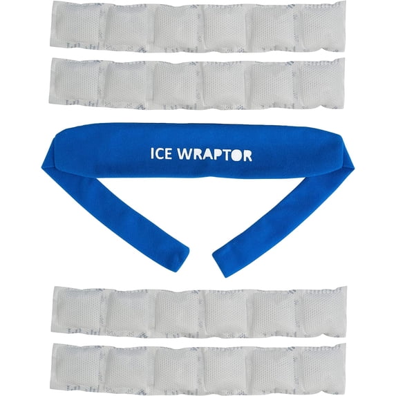 Ice Wraptor Cooling Neck Bandana with 4 Cryosheet Strip Inserts - Keep Cool on Hot Days.