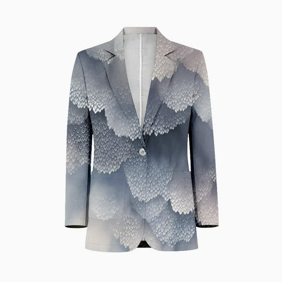 Ice crystal scales Men Blazers Slim Clothing Summer Jacket Man Oversize Daily Suits Tops