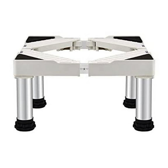 Ice maker stand Machine Base Stand Refrigerator Holder Bracket width: 17-25" Adjustable for Tumble Dryers Cookers Fridges Freezers 4 Legs Hight 7.9in