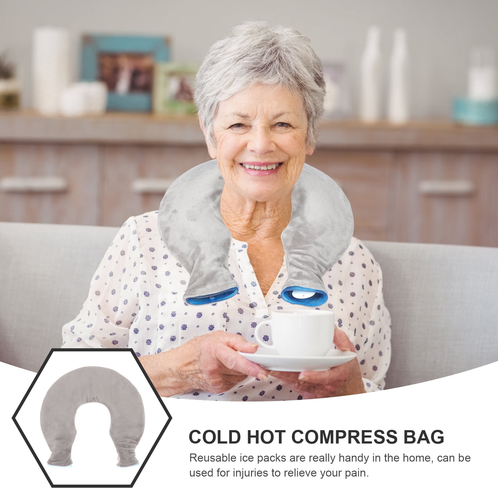 Ice pack 1 Set of Professional Cold Hot Compress Bag Neck Shoulder Pain