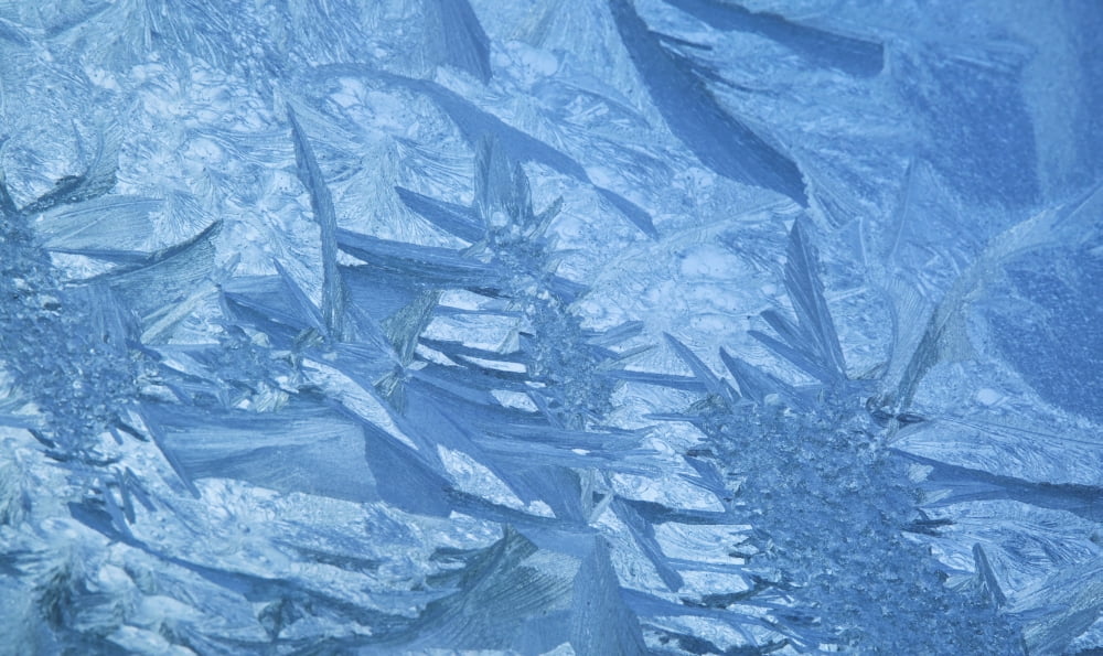 Ice patterns formed on glass after a hard frost Nelson Wakefield New Zealand Canvas Art - Nicola M Mora Design Pics (40 x 22)