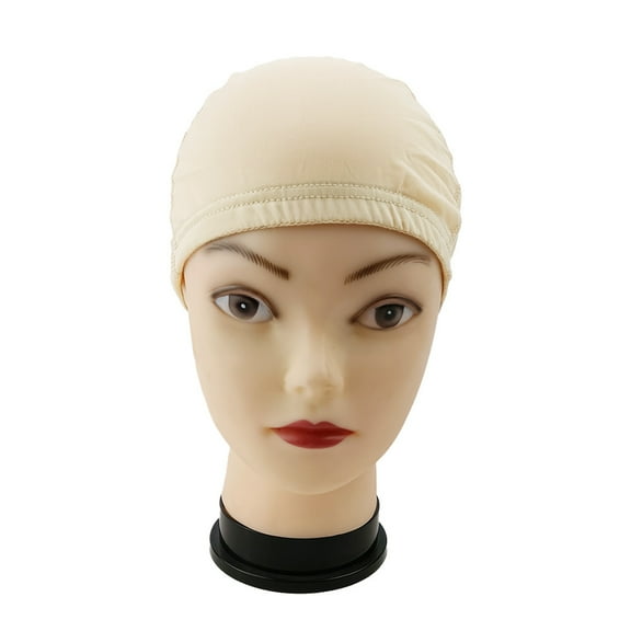 Ice silk Wigs Cap for Women Bald Cap Soft Breathable Wigs Grip Cap Elastic Wig Cap for Wigs Even Cancer Chemotherapy Patients (Beige)