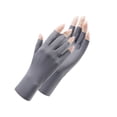 thumbnail image 1 of Ice silk sunscreen half-finger gloves for men and women Summer anti-ultraviolet outdoor tea-picking nail art driving light and thin, 1 of 6