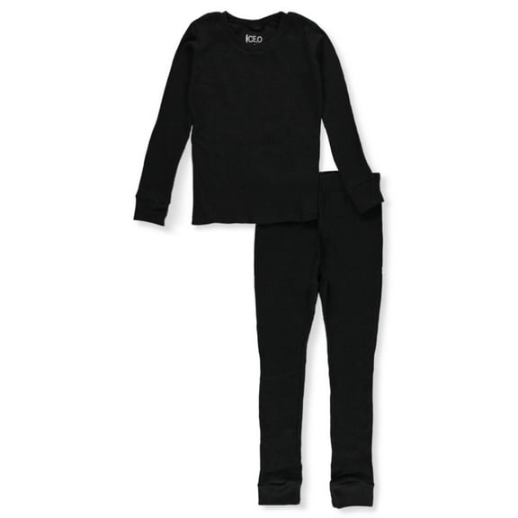 Ice2O Boys’ Thermal 2-Piece Long Underwear Set Color: black Size: 24 months