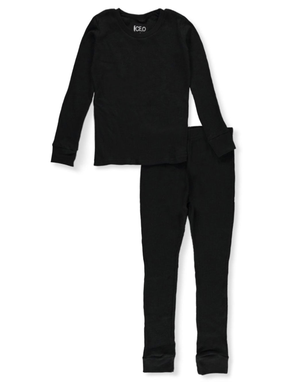 Ice2O Boys' Thermal 2-Piece Long Underwear Set - black, 3t (Toddler)