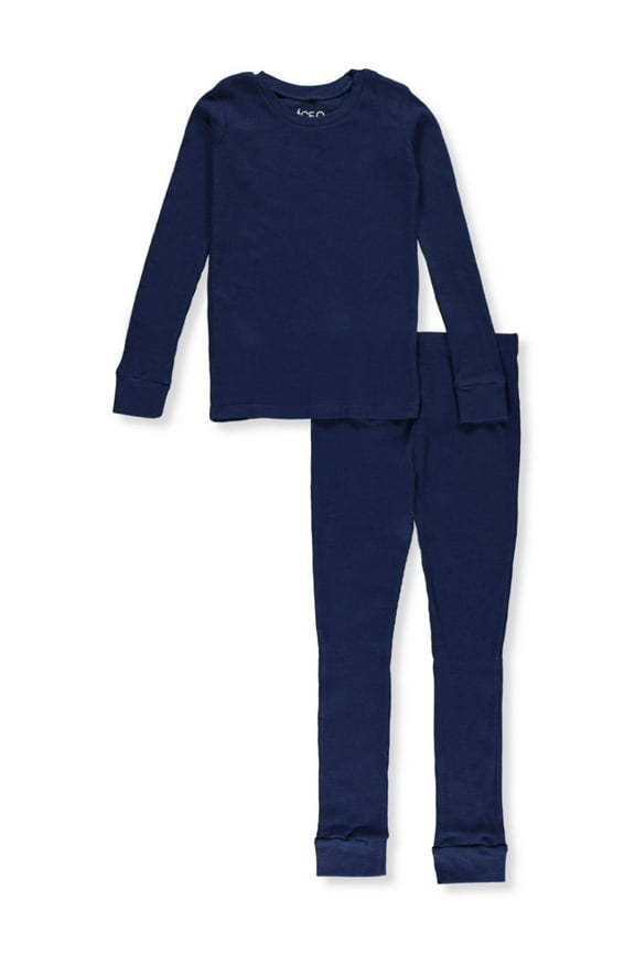 Boys’ Thermal 2-Piece Long Underwear Set Color: navy Size: 3t