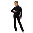 thumbnail image 1 of IceDress Figure Skating Outfit - Thermal -Todes(Black with Purple Line), 1 of 5