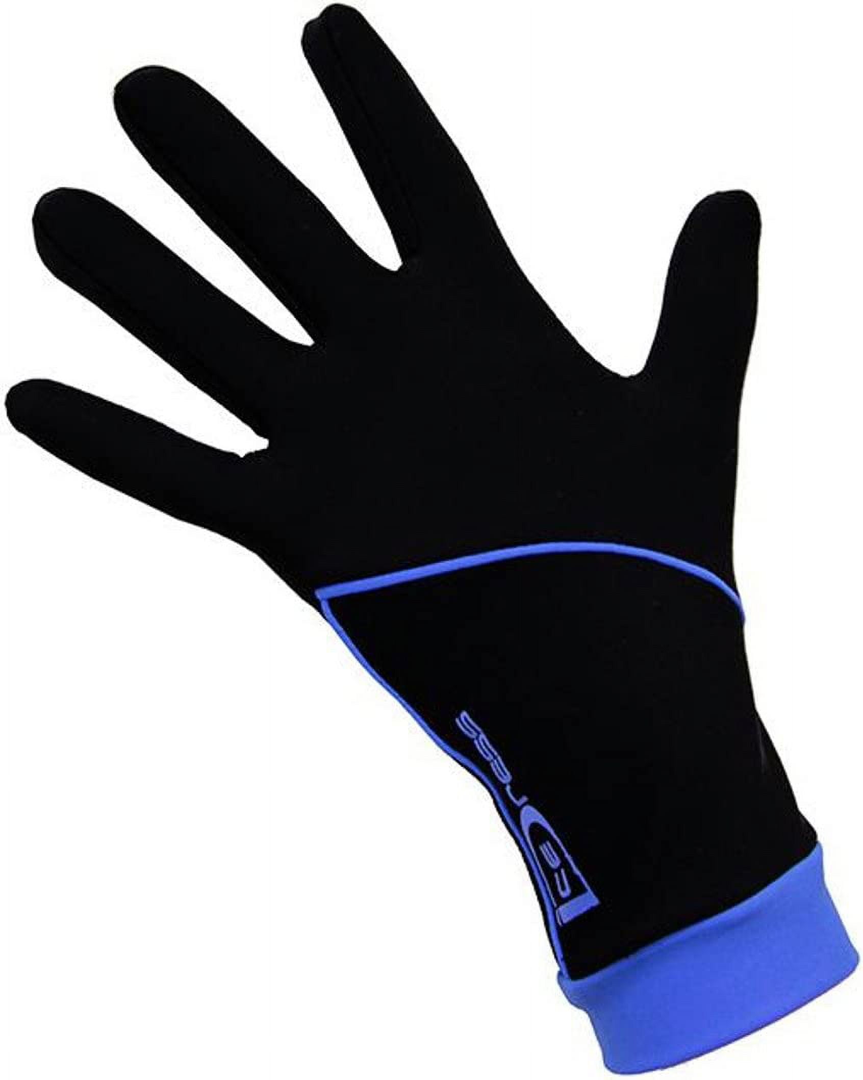 IceDress Thermal Figure Skating Gloves Black and Blue CS