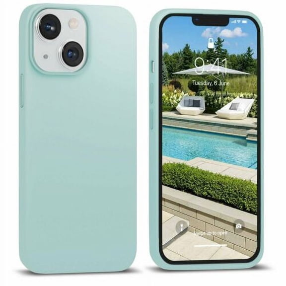 IceSword iPhone 13 Mini Silicone Slim Shockproof Case Premium Cover Mint Green 5.4"