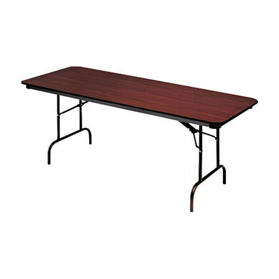 Iceberg Premium Wood Laminate Folding Table, Rectangular, 60w x 30d x 29h, Mahogany