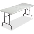thumbnail image 1 of Iceberg 65463 30 x 72 in. Indestruc Table Too Bifold Table, Platinum, 1 of 1