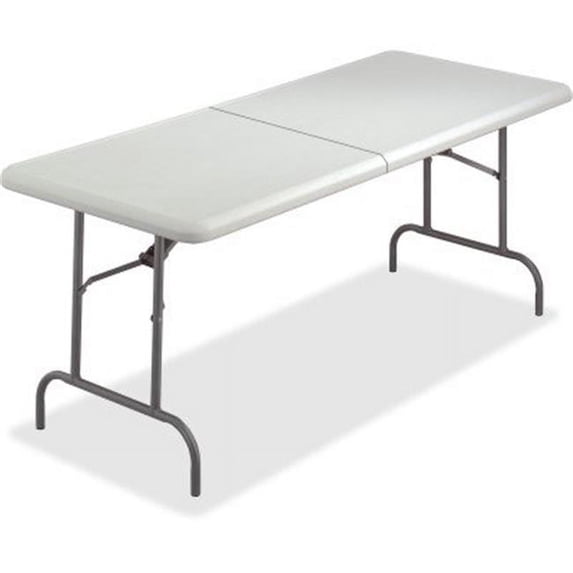 Iceberg 65463 30 x 72 in. Indestruc Table Too Bifold Table, Platinum