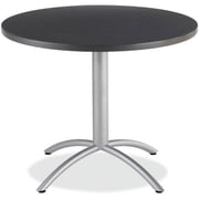 Iceberg CafeWorks 36 Round Top - 1.13 Table Top Thickness x 36 Table Top Diameter - 30 Height - Graphite