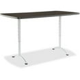 thumbnail image 1 of Iceberg Enterprise 69325 ARC Sit-to-Stand Tables with Rectangular Top - Gray Walnut & Silver, 30-42 x 36 x 72 in., 1 of 1
