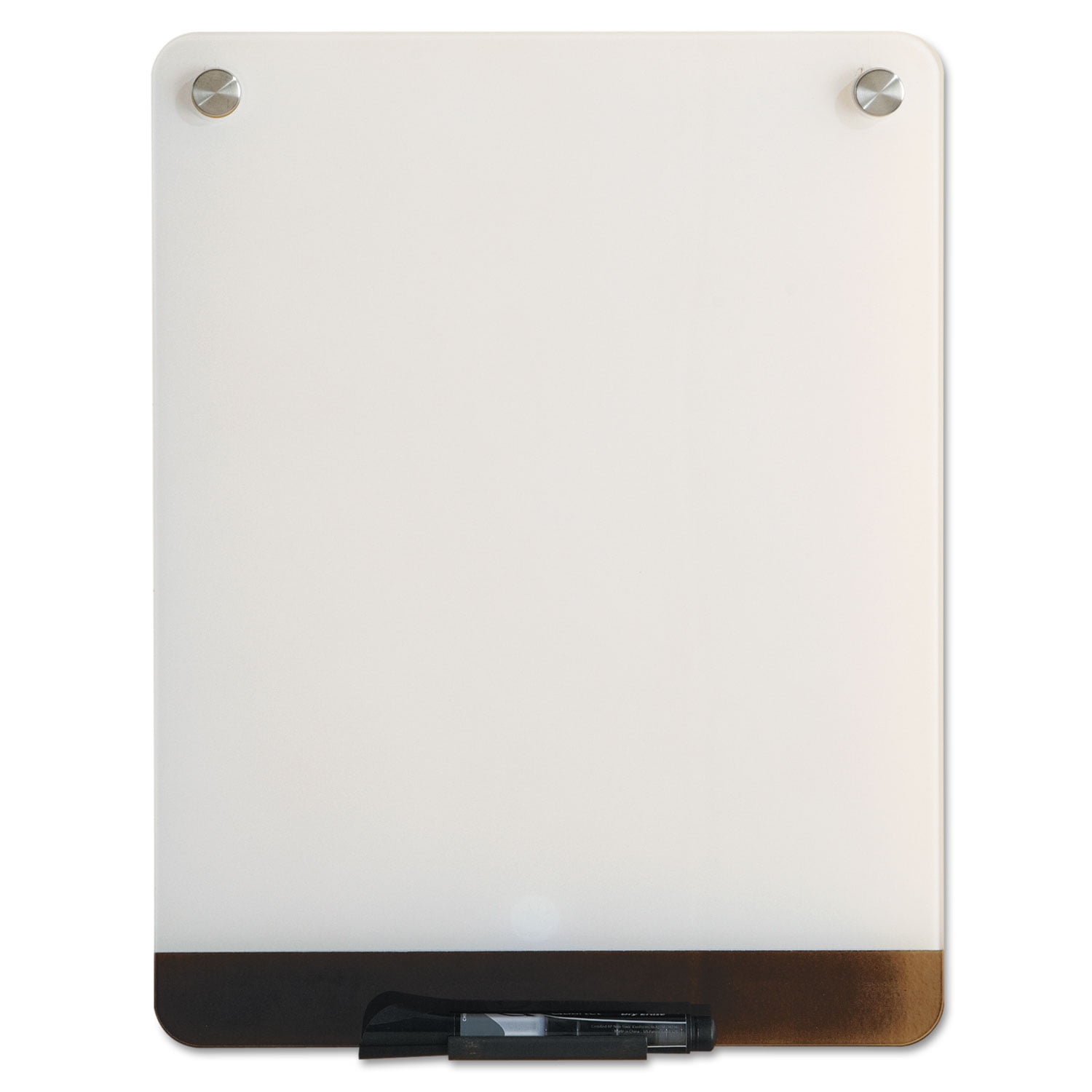 Iceberg Enterprises Clarity Glass Personal Dry Erase Boards, Ultra-White Backing, 12" x 16"