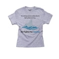 thumbnail image 1 of Iceberg Fights for Just ICE - Global Warming Justice Boy's Cotton Youth Grey T-Shirt, 1 of 2