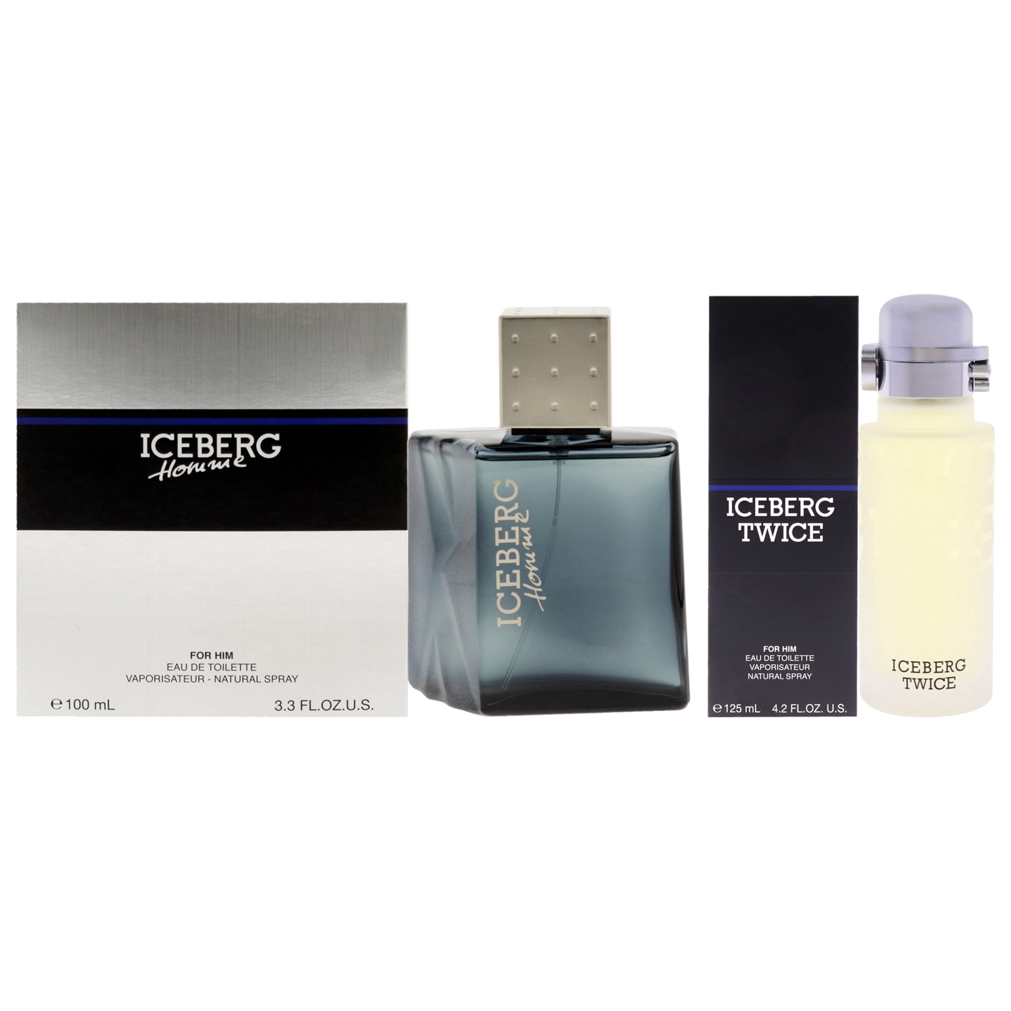Iceberg Homme Kit by Iceberg for Men 2 Pc Kit 3.3 oz EDT Spray, 4.2oz