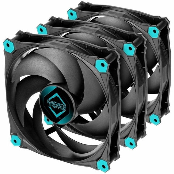 Iceberg IceGALE Silent Cooling Fan, 3 Pack