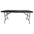 thumbnail image 1 of Iceberg Indestruc-Table® Classic Eco™ Folding Table, Size 30" x 60" Bi-Fold, Black, 1 of 7