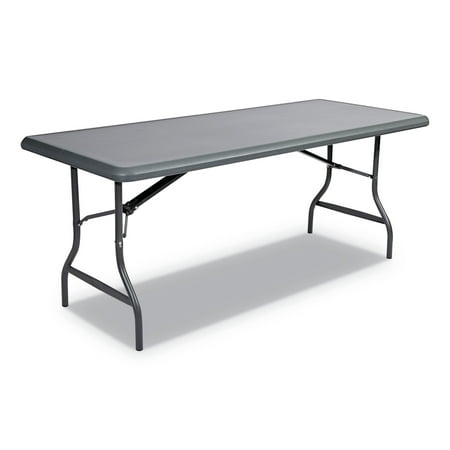 Iceberg IndestrucTable Folding Table, 72 x 30 x 29, Charcoal