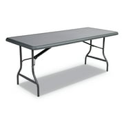 Iceberg IndestrucTable Folding Table, 72 x 30 x 29, Charcoal