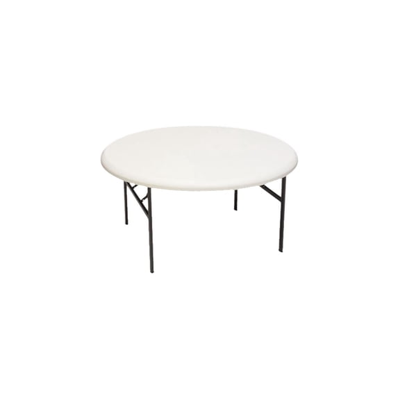 Iceberg IndestrucTable TOO Folding Table, 60" Round, Platinum