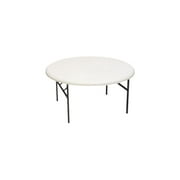Iceberg IndestrucTable TOO Folding Table, 60 Round, Platinum