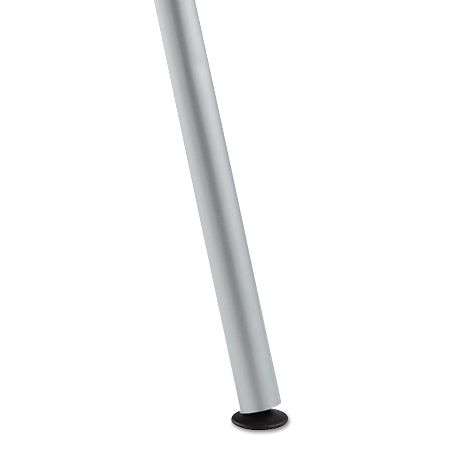 Iceberg OfficeWorks Freestyle Table Fixed Height Leg Set, Silver/Chrome