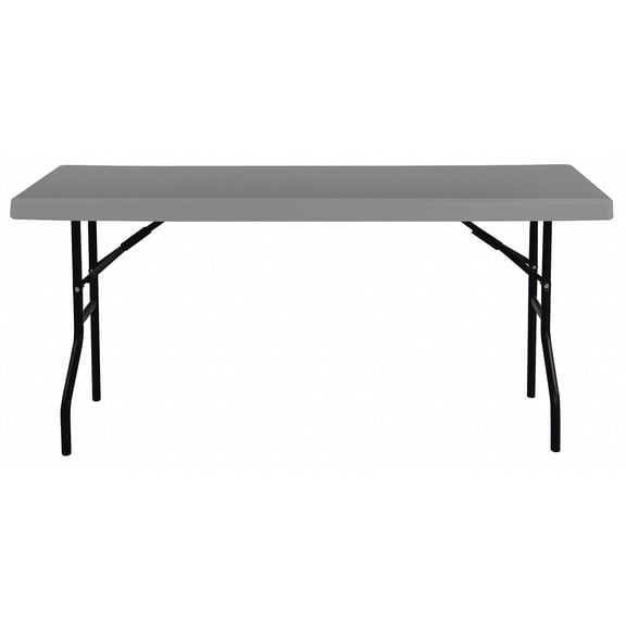 Iceberg Rectangle Folding Table,29 in H x 18in W 65577