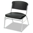 thumbnail image 1 of Iceberg Rough n Ready Wide-Format Big and Tall Stack Chair, Black Seat/Back, 4/Carton, 1 of 5