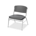 thumbnail image 1 of Iceberg Rough n Ready Wide-Format Big and Tall Stack Chair, Charcoal Seat/Back, 4/Carton, 1 of 5