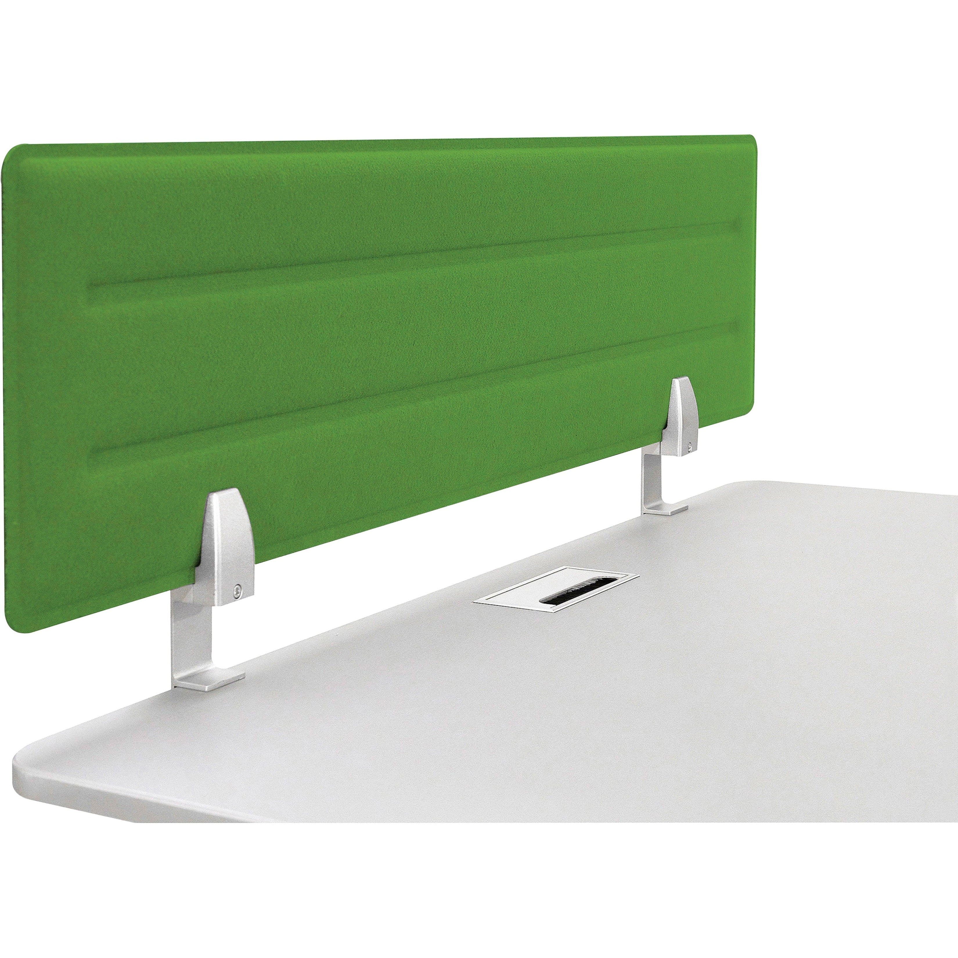 Green Felt Privacy Panel with Steel Mounting Brackets