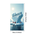 thumbnail image 1 of Iceberg Themed Welcome Banner Backdrop Background Party Decorations for Winter Parties Ice Events Photography Props Arctic Themed Gatherings, 1 of 8