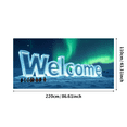 thumbnail image 1 of Iceberg Themed Welcome Banner Backdrop Background Party Decorations for Winter Parties Ice Events Photography Props Arctic Themed Gatherings, 1 of 7