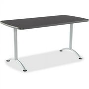 Iceberg Utility Table Rectangle Top - 60" Table Top Length x 30" Table Top Width - Assembly Required - Graphite