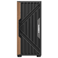 thumbnail image 1 of Iceberg Wood Vector EATX Full Tower Gaming PC Case Full-View Panoramic Tempered Glass Includes Seven (7) aRGB Fans (Black), 1 of 7