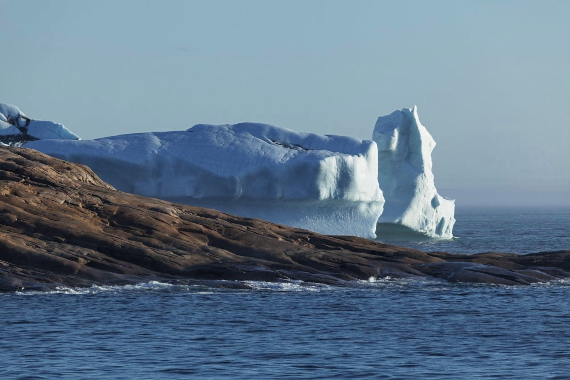 Iceberg along coast North of Nain Labrador Canada Canvas Art - Carl Bruemmer Design Pics (19 x 12)