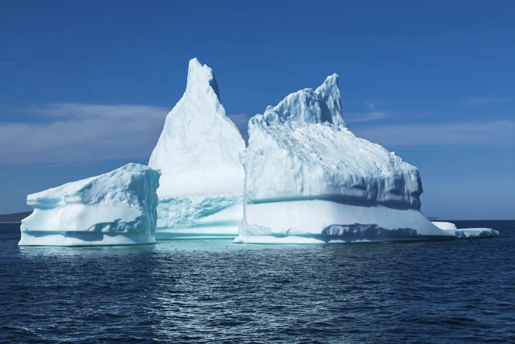 Iceberg along coast North of Nain Labrador Canada Canvas Art - Carl Bruemmer Design Pics (19 x 12)