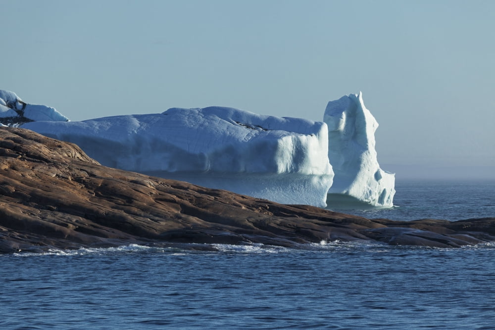 Iceberg along coast North of Nain Labrador Canada Canvas Art - Carl Bruemmer Design Pics (38 x 24)
