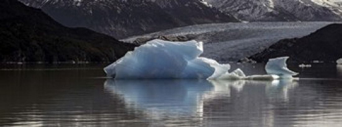 Iceberg in a lake Gray Glacier Torres del Paine National Park Magallanes Region Patagonia Chile Lake Canvas Art - Panoramic Images (15 x 6)