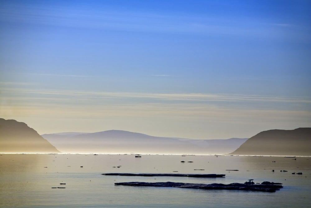 Icebergs Nunavut Canada Canvas Art - Richard Wear Design Pics (17 x 11)