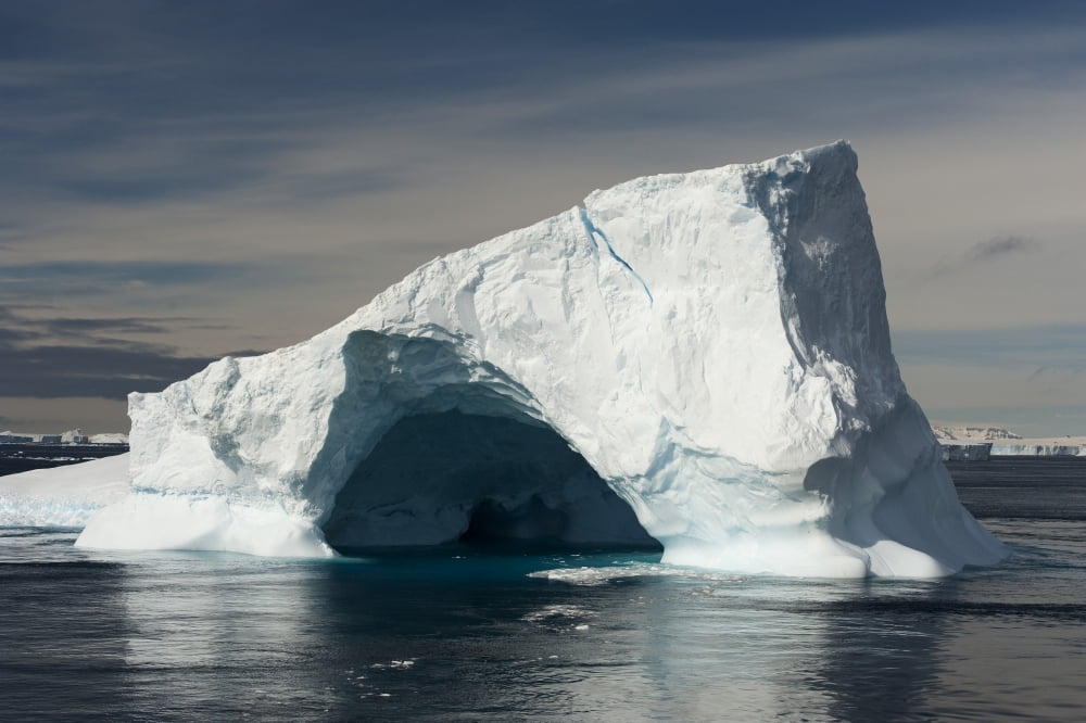 Icebergs in the Antarctic Sound Canvas Art - Steve JonesStocktrek Images (18 x 12)