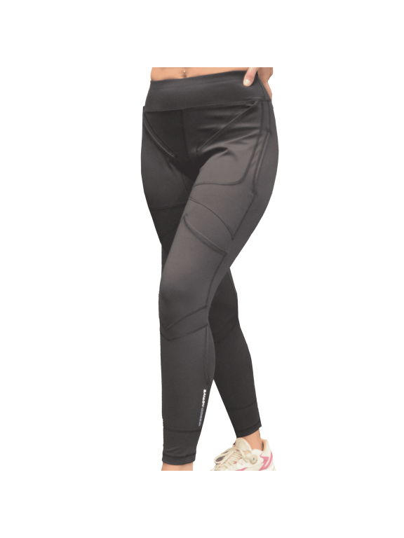 Women’s Long Compression Pants with Ice Gel Packs for Thighs, Knees & Shins, Cold Therapy for Recovery
