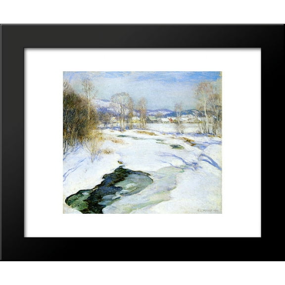 Icebound Brook (aka Winter's Mantle) 20x24 Framed Art Print by Metcalf, Willard
